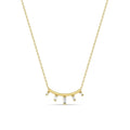 LOZRUNVE 925 Sterling Silver Trend Baguette Curved Bar Necklace Choker Women Jewelry Gold