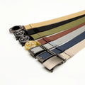 JULUN Belt Manufacturer Multi Color Stretch Belt for Men Custom Woven Belt Rotatable Diamond Auto Buckle for Casual Jeans