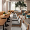 Modern Commercial Dining Furniture Set Leather Banquette Table for Cafe and Bistro for Restaurant Use