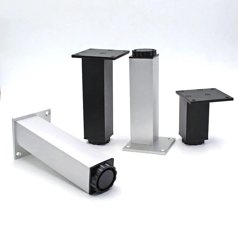 Zuo Gang Adjustable Metal Cabinet Feet Furniture Legs for Cupboard TV Stand Sofa Bed Coffee Table-Durable Aluminum Alloy