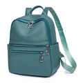 2023 Hot Sale New Custom Black PU Leather College Students School Bag Waterproof Large Capacity Women Casual Travel Backpack
