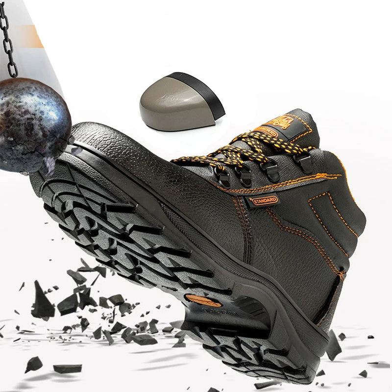 Comfortable Breathable New Design Anti Smashing Anti Puncture Steel Toe Road Mate Work Safety Shoes Steel Toe