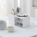 Modern Portable Plastic Storage Box with Drawer Outlet Desk Organizer for Sundries Cosmetics Tools Injection Designed Pen Holder