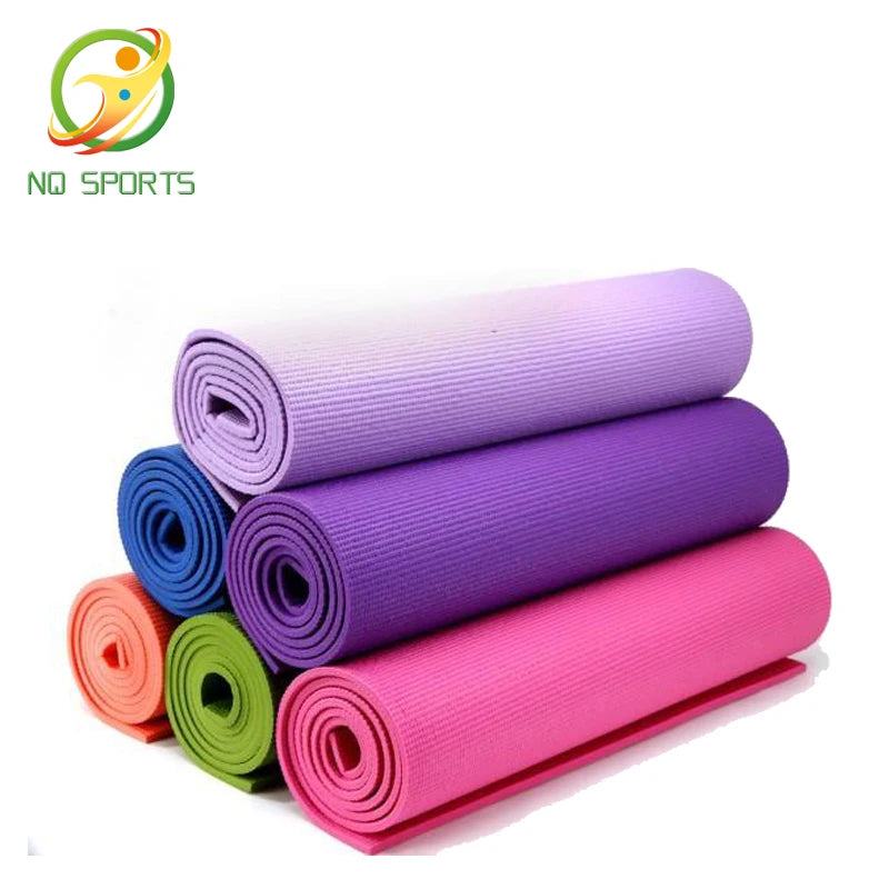 NQ SPORTS Yoga Mats Quality Mat 6mm 8mm Customized Logo Multi-color TPE Yoga Mat Custom Logo Available Non-slip
