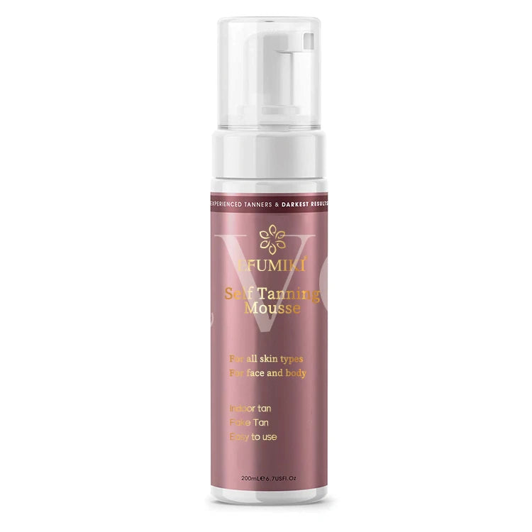 Natural Glow Instant Sun Mousse Self Tanner for Deep Bronze Tan Sunless Tanning Bronzer Oil Spray