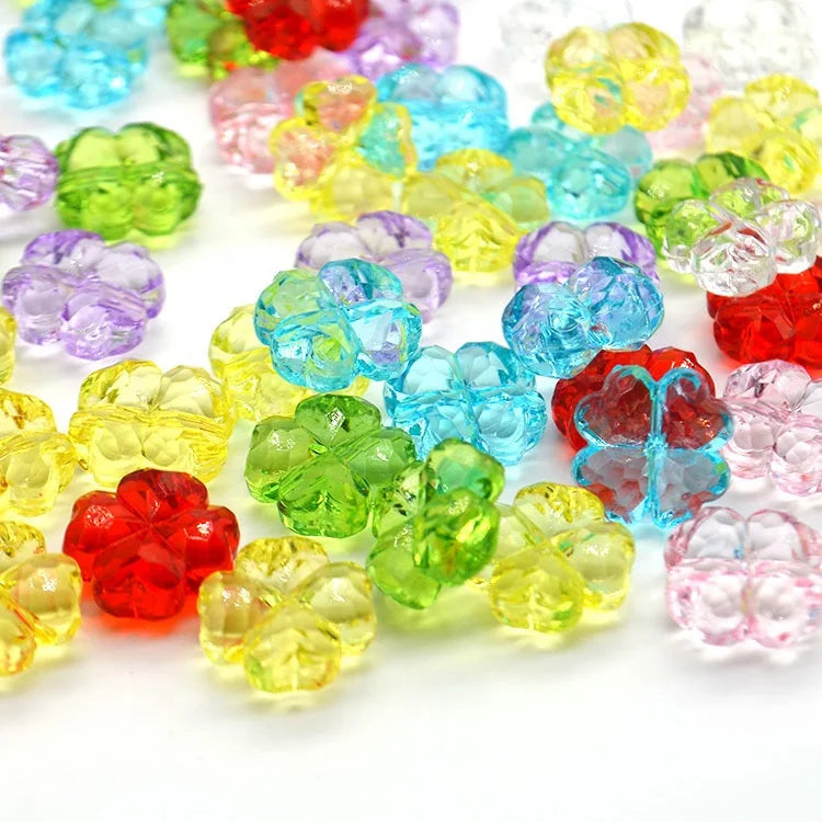 Acrylic Beads Lucky Clover 12.8*6.7mm Diy Phone Chain Accessories Jewelry Making