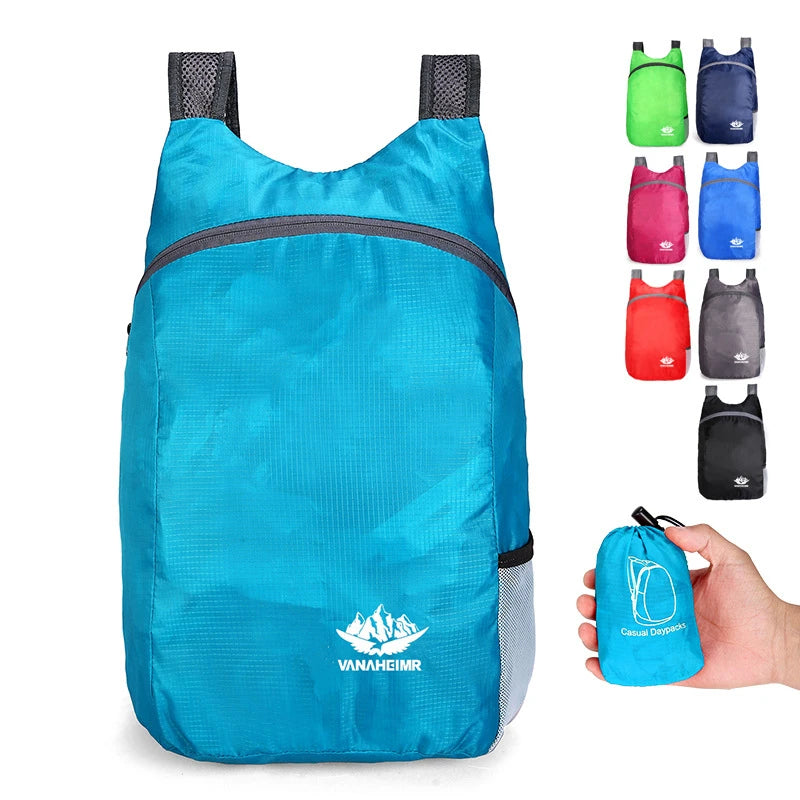 Wholesale Lightweight Outdoor Travel Backpack Waterproof Storage Bag Custom Logo Folding Travel Backpack