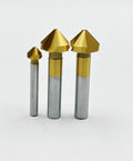 HSS Rectangular Countersink Drill Bit 3 Flute 90 Degree Chamfer 60MM Sharpener