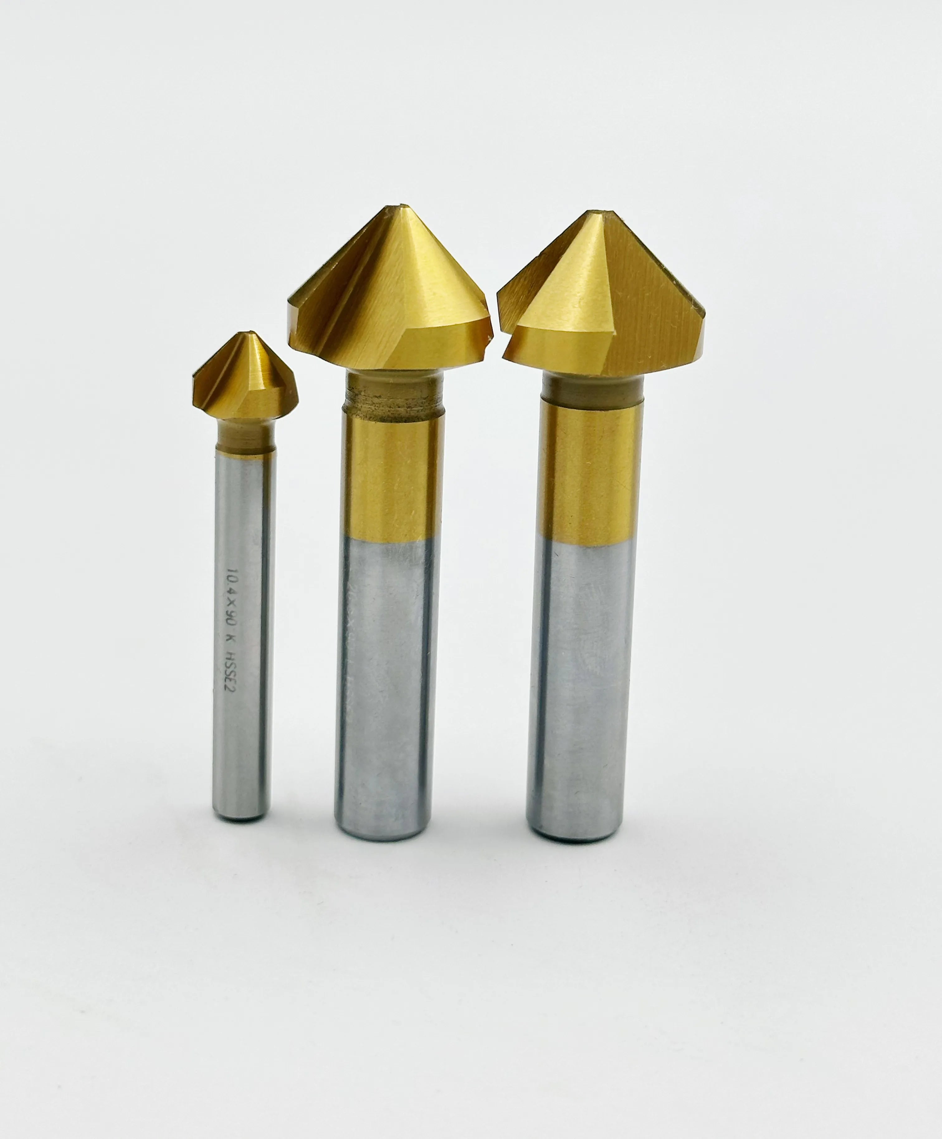 HSS Rectangular Countersink Drill Bit 3 Flute 90 Degree Chamfer 60MM Sharpener