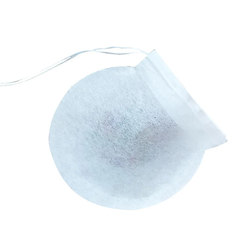 Disposable Herbal Tea Bags Biodegradable Empty Round  Green Tea Coffee Filter Bags
