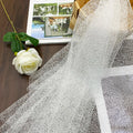 High Quality 63\" Tulle Fabric 100% Polyester Lightweight Knitted Mesh for Bridal Girl's Garments Wedding Embroidery Stretchy