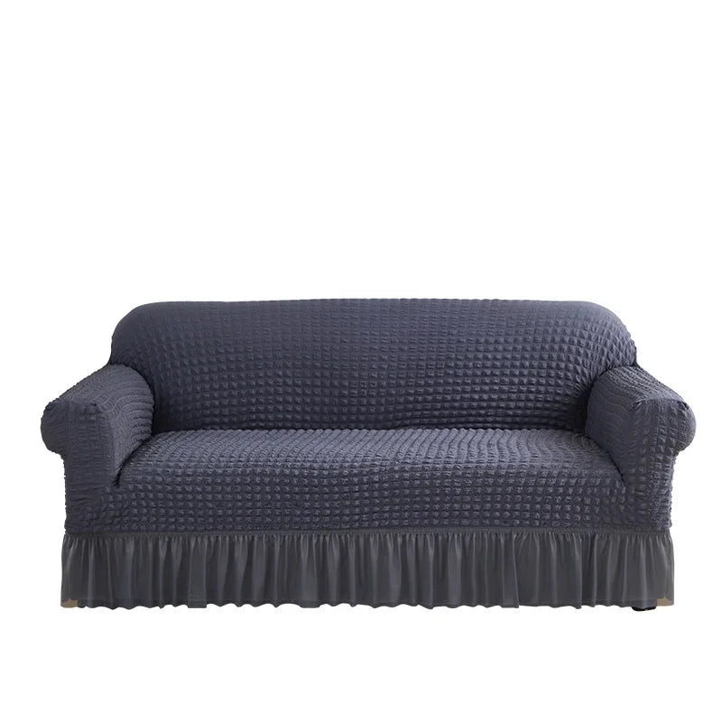 Modern Full Wrap Elastic Dust Cover for Sectional Sofa Puff Fabric Slipcover Cushion Non-Slip Wholesale Sofa Cover