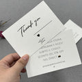 Personalised Thank You Cards for Hair Clothing Business Texture Paper Cards Custom Printing Jewelry Care Instructions Card