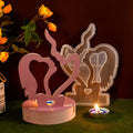 Diy Glue Mold Valentine's Day Lovers Kissing Candlestick Silicone Mold Plaster Aromatherapy Decoration