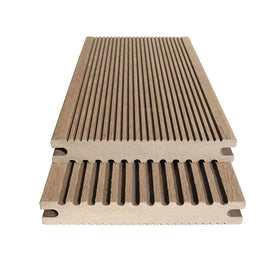 WPC Solid Decking Flooring Wood Plastic Composite Panel 140*25 mm Easy Installation Floor for Garden