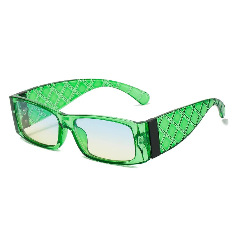 Fashion Rectangle Women Glasses Retro Small Frame Sunglass Men Luxury Brand Designer Eyewear Gradient Shades UV400 Sun Glasses