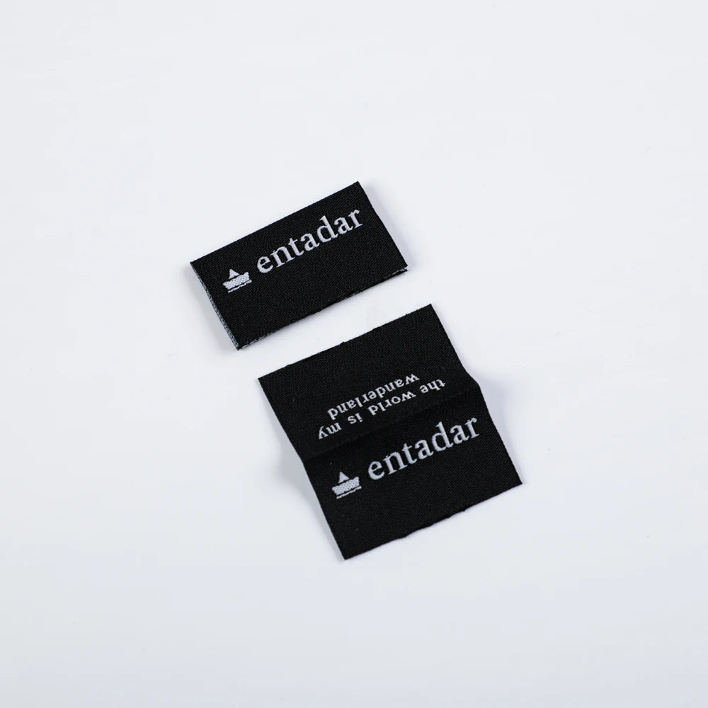 Sell Well New Type Popular Product Customized Center Fold Organic Cotton Clothing Size Labels Damask Woven