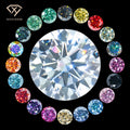 Synthetic Moissanite New Rough Color Moissanite Round Brilliant Cut Pink Moissanite Stone for Jewelry MegaBDM