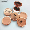 Wholesale Rose Gold Portable Folding Metal Compact Mirror Round Double Side Pocket with Personalization Features for Cosmetics