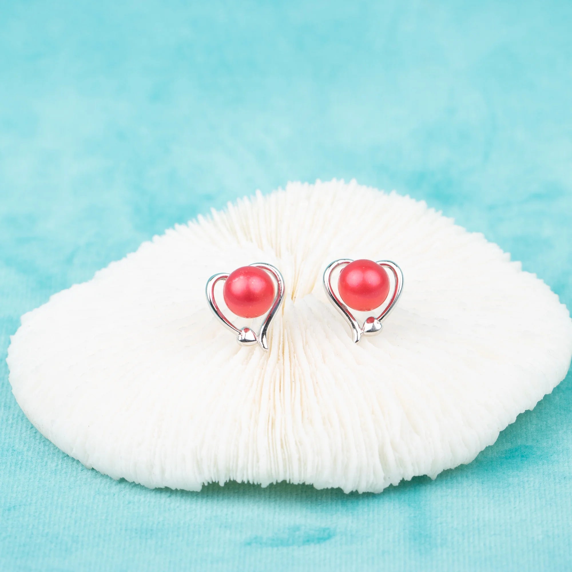 E030626 S925 Pearl Earring 925 Sterling Silver DIY 6-8mm Natural Freshwater Pearl Stud Earring for Women