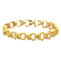 Hip Hop Style Saudi Gold Jewelry Bracelet Wholesale Popular Simple Dubai Bracelet for Men
