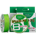 WEIHE 0.8#-8.0# 100M 8 Braided PE Fishing Line for Freshwater and Saltwater Colorfast Green Line