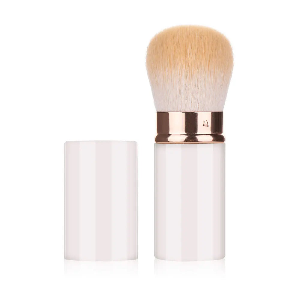 Single Retractable Kabuki Brush Vegan Makeup Powder Travel Size Blush Brushes
