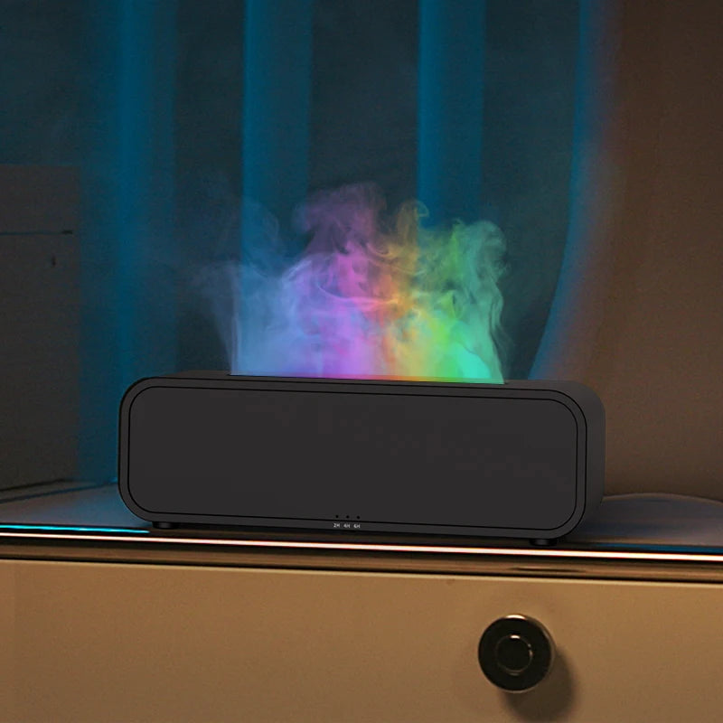 New Sound Pickup Dynamic Remote Control Volume Office Fireplace Diffuser Essential Oil Fireplace Humidifier Flame Aroma Diffuser