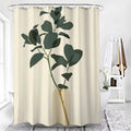 Small Fresh Waterproof Fabric Shower Curtain Eco-friendly Polyester with Hook for Your Bathroom