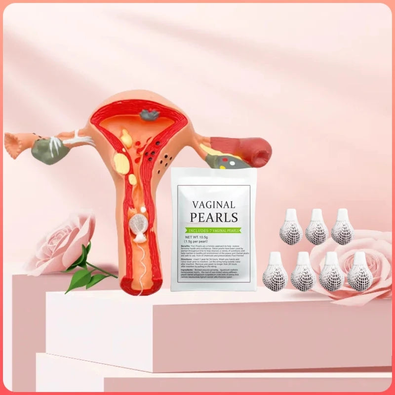 Yoni Detox Pearls 7in1 Intimate Care Beads Vaginal Cleaning Applicator Yoni Beads