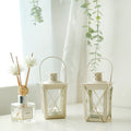 Home Decor White Mini Small Metal Geometric Mini Metal Lantern Wedding Favors Christmas Decoration