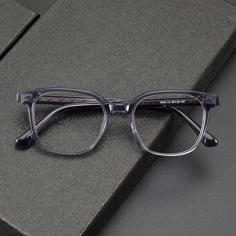 8099 Good Quality Retro Acetate Spectacles Unisex Women Men Eyeglasses Frame Vintage Exquisite Design Optical Frame