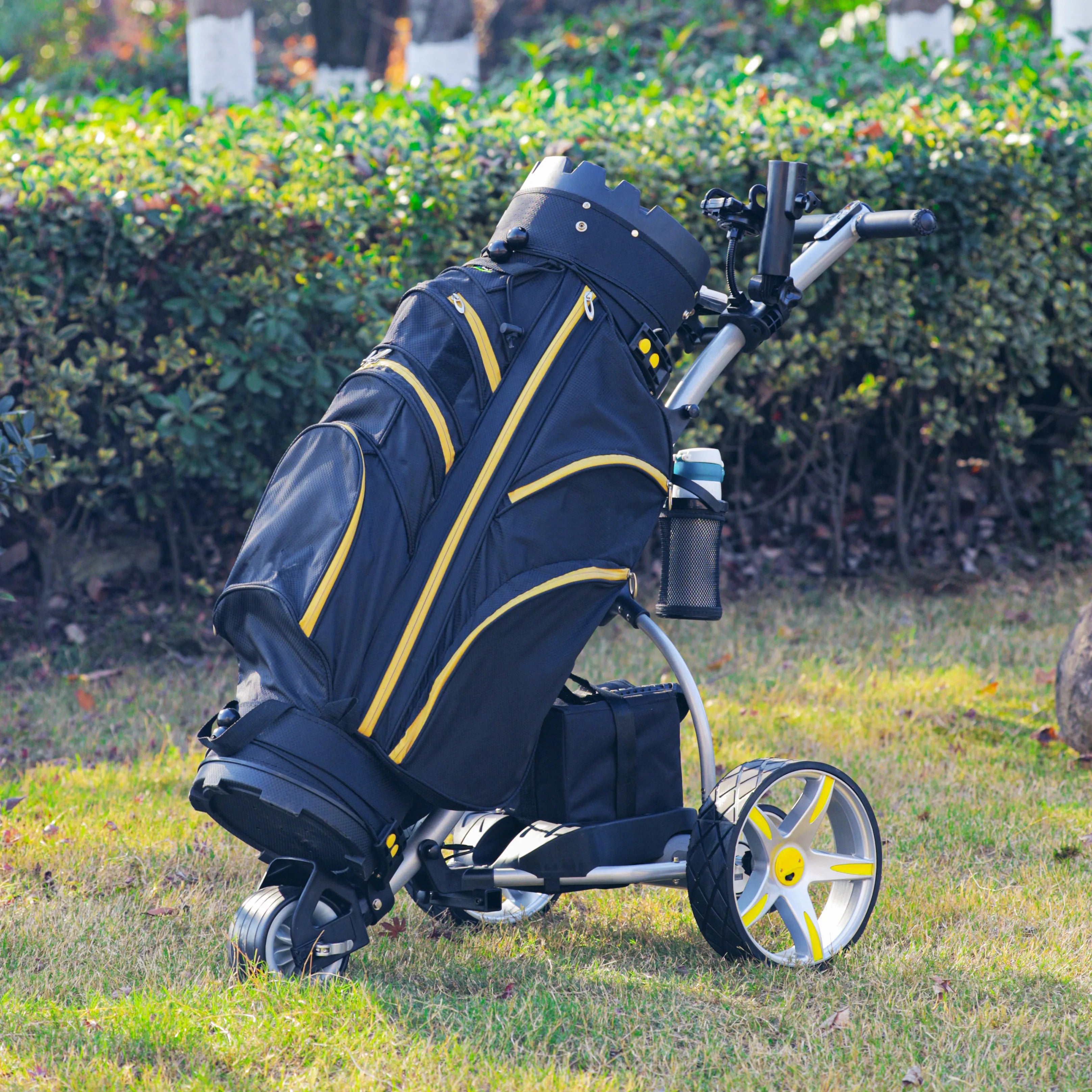 Golf Carts Electric 2 Motors Remote Control Electric Golf Trolley 3 Wheels Folding Scooter Golf