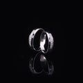 KH820 Abiding Elegant Cross Couple Rings Rhodium Plated 925 Silver Wedding Synthetic Lab Created Diamond Ring for Marriage