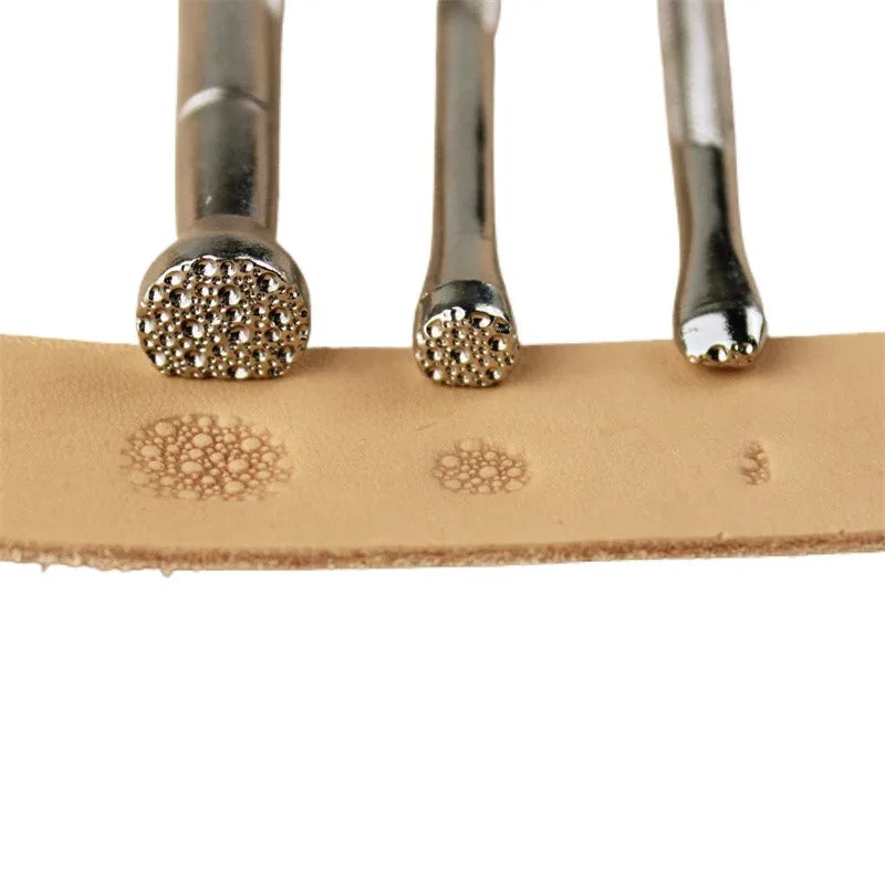 Wholesale OEM DIY Industrial Grade Leather Craft Tool Set Zinc Alloy Fishskin Stamps Johnleather MOQ 10PCS Sizes