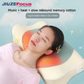Music Heating Memory Foam Wedge Pillow with Music Function Neck Support Plant/Solid Pattern Bedroom Use