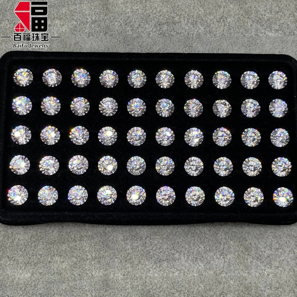 Baifu Round Brilliant Cut White Cubic Zirconia 1-3mm 3A/5A/Top 5A Quality MegaBDM