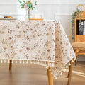 Wholesale Rectangle Table Cloth Round Linen Table Cloth Floral Printed Table Cloth