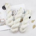 Lotus Yarns Merino Silk Ramie 400m/100g Sock Weight Blended Natural White for Hand Dye Hand Knitting Yarn for Hand Dye