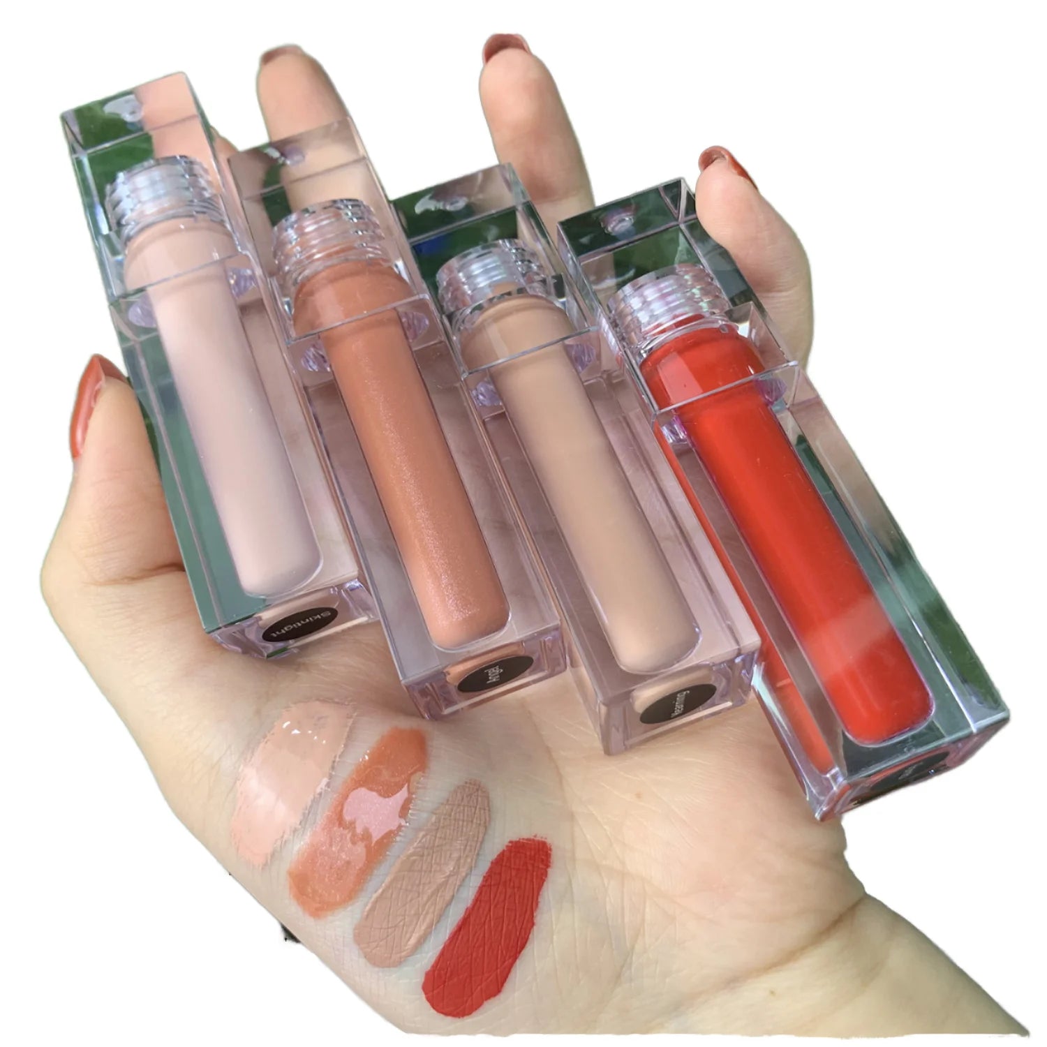 Transparent Tube Nude Lip Gloss Vendor Private Label Vegan Lip Gloss Wholesale Waterproof Lipgloss