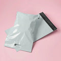38*52+7cm/14.9*20.4+2.7inch Plastic LDPE Poly Waterproof Mailer Mailing Bag With Handle Courier Shipping Mail Clothes Packaging