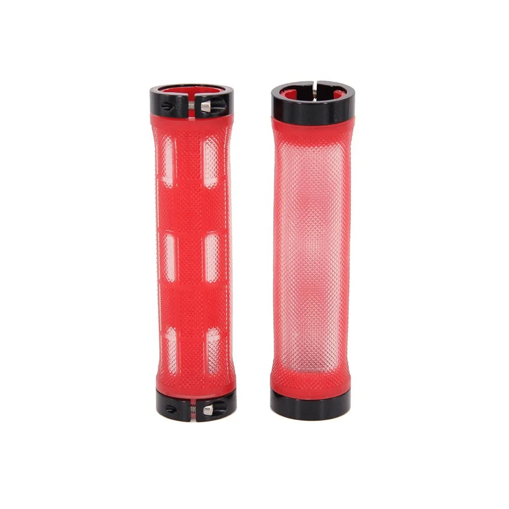 R2 Ningbo HUALONG Bicycle Parts Environment protection Non-slip Two Sides Locking Bicycle Hand Grips HL-G309