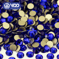 VDD 030 Sapphire High Quality Glass Rhinestones Crystal Glod Back Flatback Strass Stones Nail Art DIY Crafts Decorations