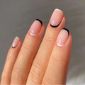 French Artificial Nails Short Wholesale Artificial Finger Nails Custom Private Label Gel Fake Nails