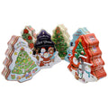Custom Christmas Tree Cookie Tin Box with Logo for Storing Chewing Gum Bread Jelly Milk Decorative Metal Tinplate Gift Packaging
