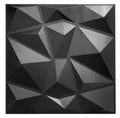 Waterproof Modern 3D PVC Wall Panel/Sticker Interior Matt Black Diamond Style Living Room Bedroom Decoration Wallpaper