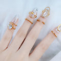 JOYFFO Latest Minimalist Women's Finger Nail Rings Fashion Bands Ring Jewelry MegaBDM