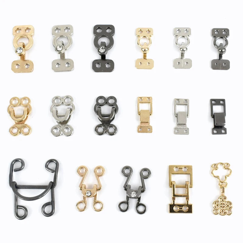 Deepeel CN048 12*9mm Invisible Hooks Dress Pants Skirt Button & Underwear Fashion Hook Buckle for Skirt & Intimates Accessories