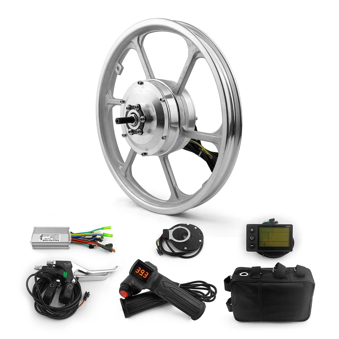 Factory Supply DIY E-bike Front Waterproof IP54 350w 36v 48v 16 Inch Fat Bike Brushless Hub Motor
