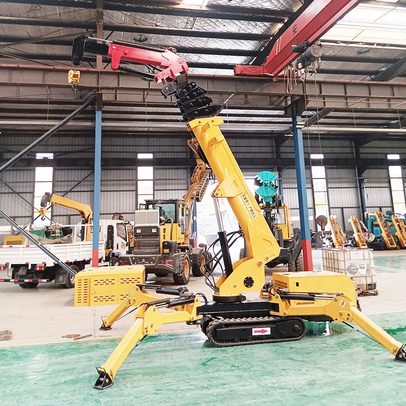 Portable Multifunctional Hydraulic Mini Spider Crawler Crane Glass Elevator